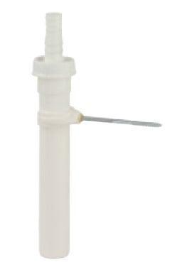 Kirchhoff Kunststof dompelbuis, wit, 1 1/2" H x 250 mm, voor DN40 mm sifon, mit 3/4" apparaataansluiting, met houder - 98838148