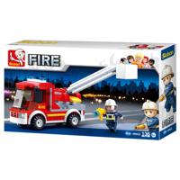 Sluban Fire Brigade small turntable ladder bouwstenen set (M38-B0632) - thumbnail
