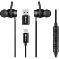 Sandberg 126-50 In-ear Bedraad Zwart USB-C - thumbnail