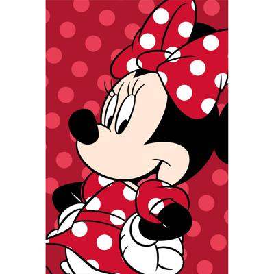 Minnie Mouse fleece plaid rood 100 x 150 cm