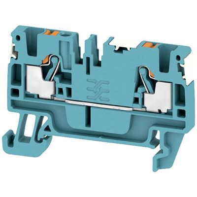 Weidmüller 2674700000 Doorgangsserieklem Push-In-klem, Steekaansluiting Blauw 100 stuk(s)