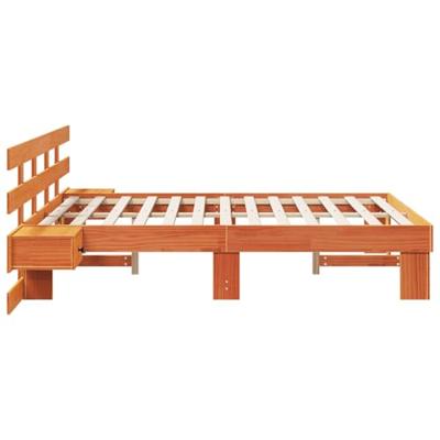 Bedframe met lade Bruin 120 x 200 cm