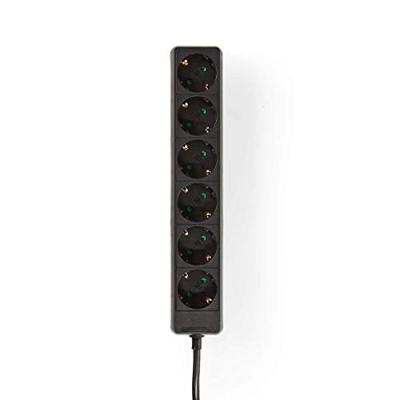 Nedis EXSO630F1WT Stekkerdoos Beschermend Contact 6-wegs 3,0 M Wit