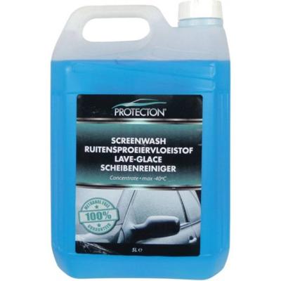 Protecton ruitensproeiervloeistof - concentraat - voorkomt het bevriezen van het ruitensproeiersysteem - tot -40° c - glycol tegen her bevriezen - 5 liter