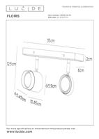Lucide FLORIS - Plafondspot - 2xGU10 - Groen - thumbnail
