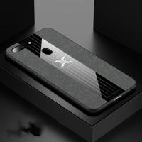 Voor OPPO R15 Standard Edition XINLI stiksels doek Textue schokbestendig TPU beschermhoes (grijs) - thumbnail