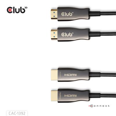 Club 3D hdmi hybride aoc kabel 8k60hz/4k120hz 30m (zwart)