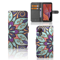 Samsung Galaxy Xcover 5 Hoesje Purple Flower - thumbnail