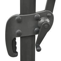 VidaXL Zweefparasol met paal en led-verlichting 300 cm taupe - thumbnail