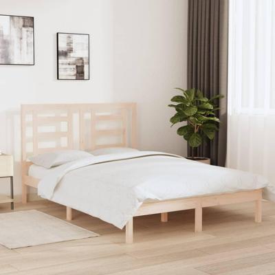 Bedframe zonder matras massief grenenhout 140x190 cm