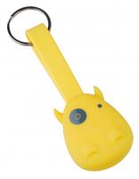 Munkees USB stick en sleutelhanger geel junior 8,5 x 3,5 cm - thumbnail