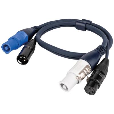 DAP PowerCon/XLR Audio combikabel 0,75 meter
