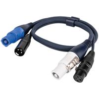 DAP Powercon/XLR audio combikabel 75cm - thumbnail