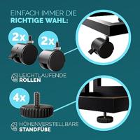 Bijzettafel zwart WPC 65.5x50x40cm - thumbnail