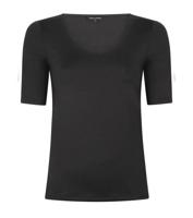 Tramontana Paula Nos Basic V-neck Top H/s T-shirt Korte Mouw 009000-black - thumbnail