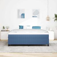 Boxspring bed Blauw 180 x 200 cm Katoenen stof - thumbnail