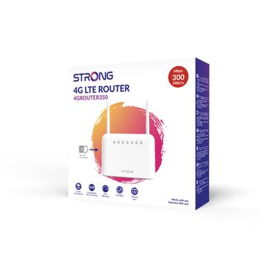 STRONG 4G LTE Router 350 – verbetert je internetverbinding, ideaal voor campingbus of weekendhuis, routers voor alle simkaartformaten, met hoge veiligheid en 150 Mbit/s