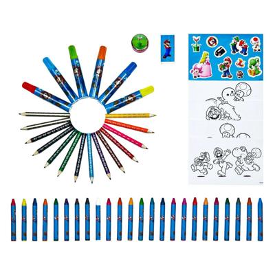 Super Mario kleurkoffer, 51dlg.