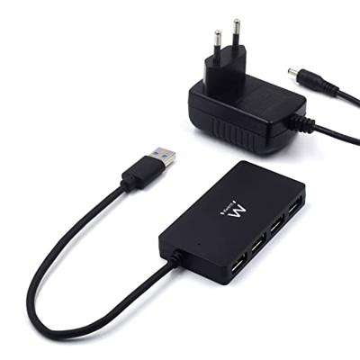 Ewent Ew1134 4-Poorts Usb 3.1 Gen1 (Usb 3.0) Hub, Zwart