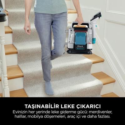 SHARK StainStriker PX200EUT Vlekverwijderaar - Verwijdert, reinigt en zuigt - Actieradius 5,7 meter - Compact en draagbaar SHARK StainStriker PX200EUT Vlekverwijderaar - Verwijdert, reinigt en zuigt - Actieradius 5,7 meter - Compact en draagbaar