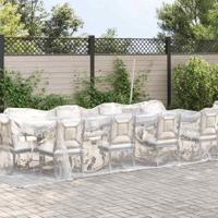 Doorzichtig zeildoek met zeilringen 3x10 m polyethyleen - thumbnail