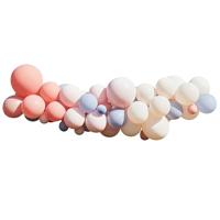 Ballonnenboog Chique Blush, Nude & Blauw - thumbnail