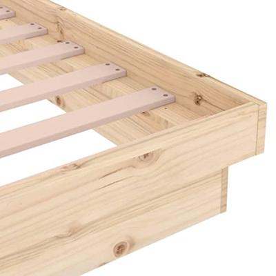 Bedframe zonder matras massief hout 160x200 cm - thumbnail
