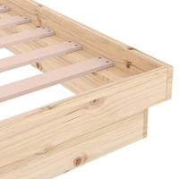 Bedframe zonder matras massief hout 160x200 cm - thumbnail