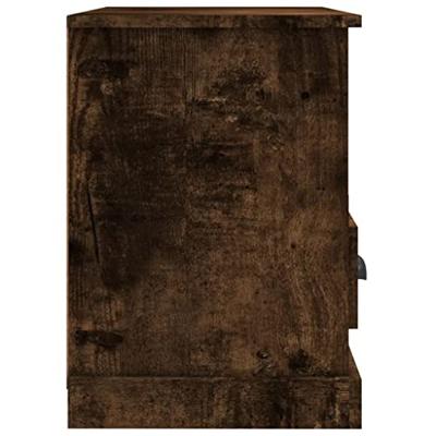 Tv-meubel 80x35x50 cm bewerkt hout gerookt eikenkleurig