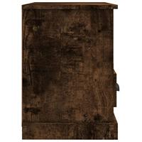 Tv-meubel 80x35x50 cm bewerkt hout gerookt eikenkleurig - thumbnail