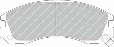 Remblokken set FDB765 Remblokken set FDB765