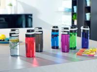 Leifheit 3263 flip tritan drinkfles 550 ml rood - thumbnail