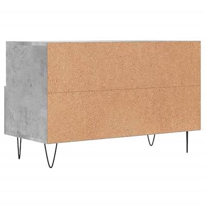 Tv-meubel 80x36x50 cm bewerkt hout betongrijs