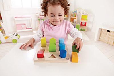 Hape houten sorteerplank vormen
