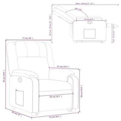 Sta-op-stoel kunstleer rood