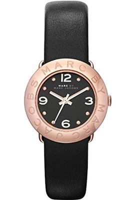 Horlogeband Marc by Marc Jacobs MBM1227 Onderliggend Leder Zwart 14mm Horlogeband Marc by Marc Jacobs MBM1227 Onderliggend Leder Zwart 14mm