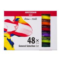 Bruynzeel Amsterdam standard series acrylverf algemene selectie set 20ml, 48dlg. - thumbnail