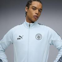 PUMA Manchester City Pre-Match KING Anthem Trainingsjack 2025-2026 Lichtblauw Donkerblauw - thumbnail