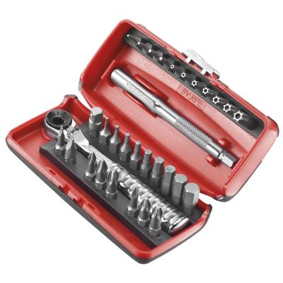 Facom 31-delige set met ultra compacte ratel met bithouder 1/4" - R.PEJ31PB