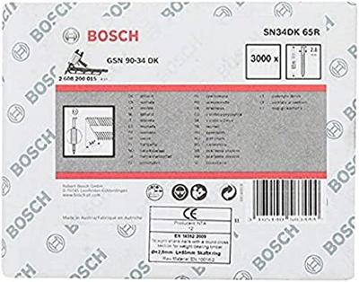 Bosch Accessories 2608200015 Stripnagels SN34DK Afmeting, lengte 65 mm 3000 stuk(s)