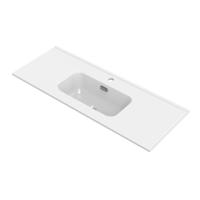 Wastafel Tiger S-line Calpe 100 cm Glanzend Wit - thumbnail