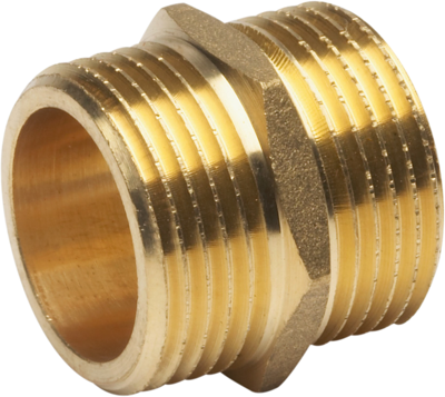 Meister Messing Dubbele Nippel 3/4 W - WU9922270