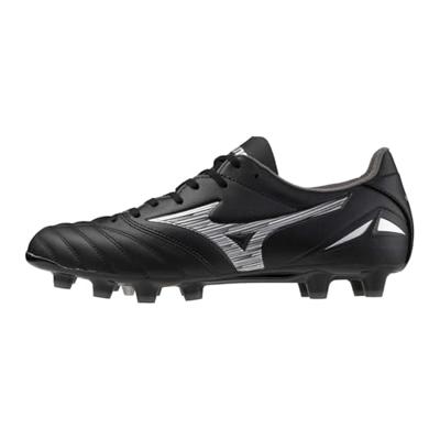 Mizuno Morelia Neo IV Pro Gras Voetbalschoenen (FG) Zwart Zilver Mizuno Morelia Neo IV Pro Gras Voetbalschoenen (FG) Zwart Zilver