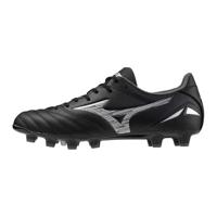 Mizuno Morelia Neo IV Pro Gras Voetbalschoenen (FG) Zwart Zilver - thumbnail