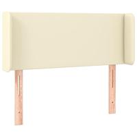 Hoofdbord LED 93x16x78/88 cm kunstleer crèmekleurig - thumbnail
