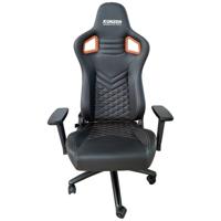 Kunzer Werkplaatsstoel Zwart/oranje 7RBS03 1 stuk(s) - thumbnail