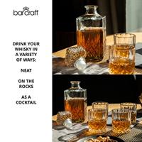Whiskey Decanter Set - 5 delig - Whisky karaf 900ml met 4 glazen - thumbnail