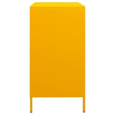 Dressoir 68x39x73,5 cm koudgewalst staal mosterdgeel Dressoir 68x39x73,5 cm koudgewalst staal mosterdgeel