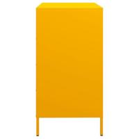 Dressoir 68x39x73,5 cm koudgewalst staal mosterdgeel - thumbnail