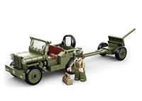 Sluban WWII Iconische geallieerde jeep (M38-B0853) - thumbnail